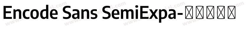 Encode Sans SemiExpa字体转换